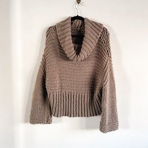 Vintage • Chunky Knit Wool Blend Sweater
